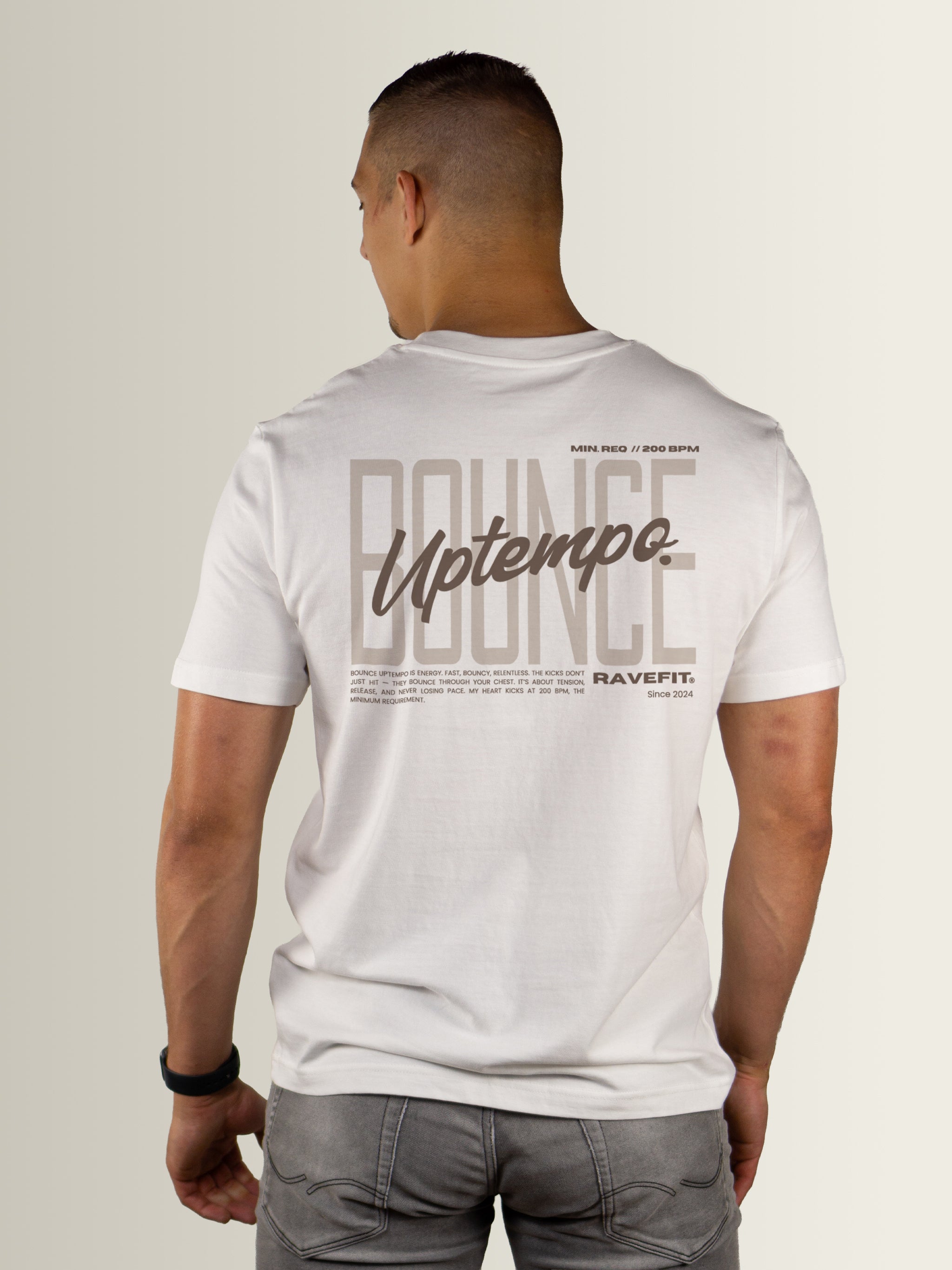 BOUNCE Uptempo - Relaxed T-Shirt Men Off White