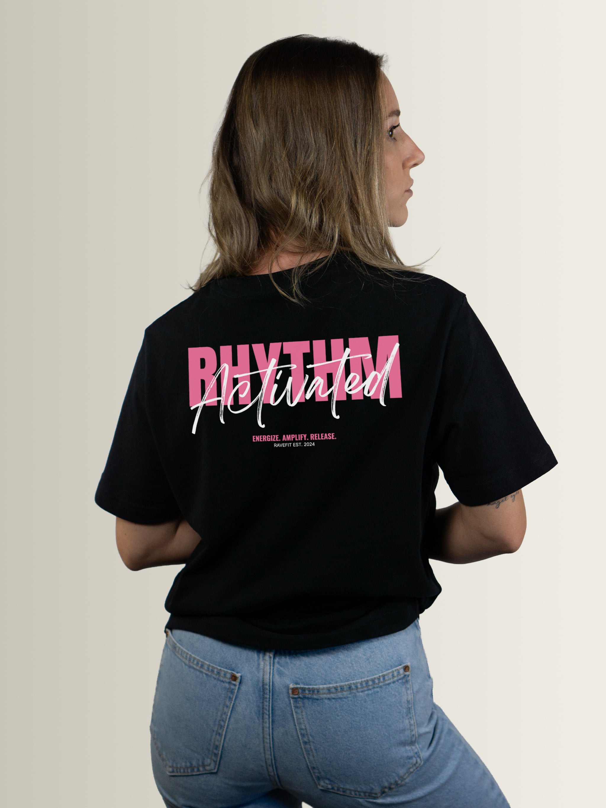 Evolution Neon Pink – Oversized T-Shirt Women