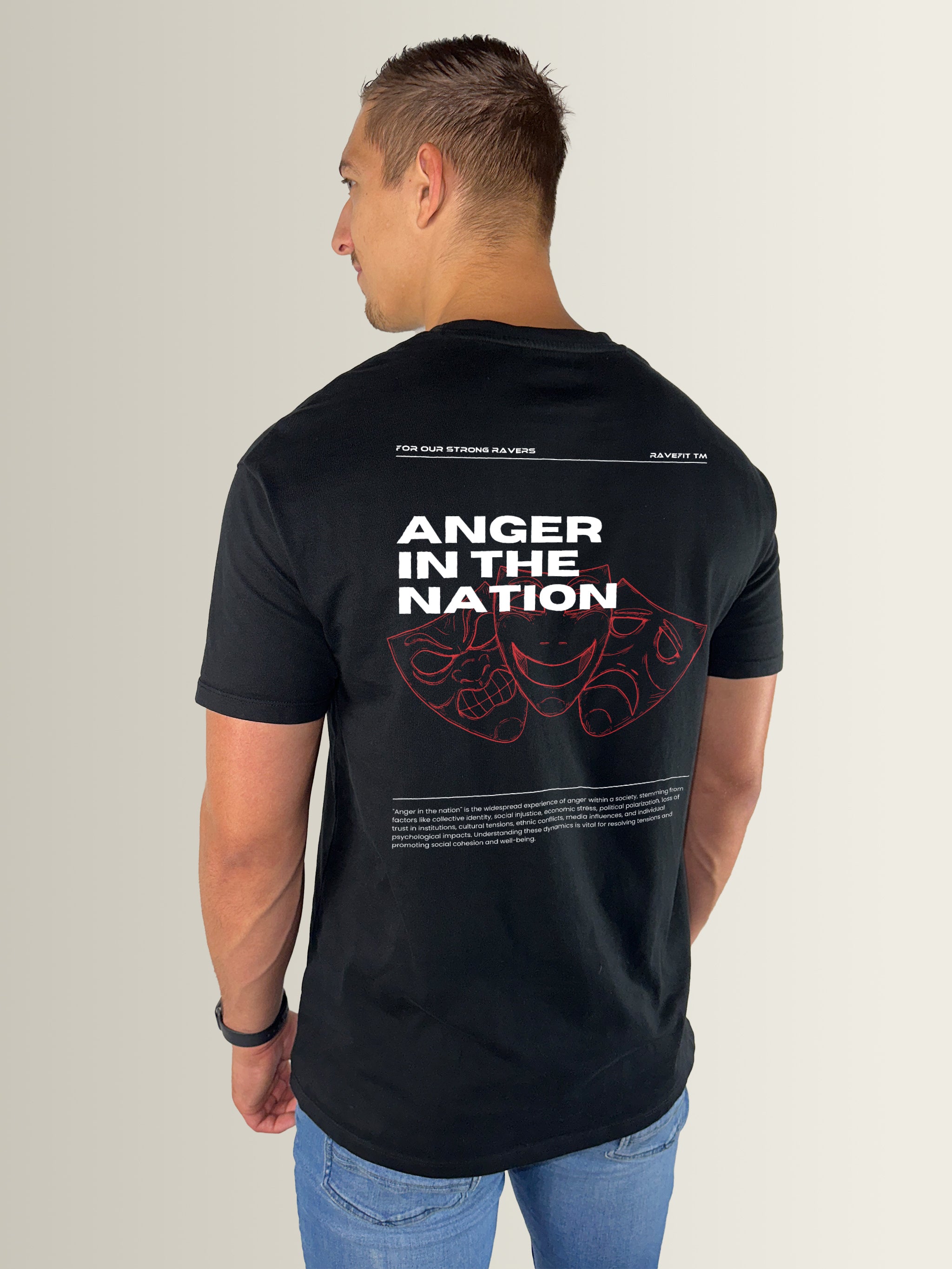 Anger In The Nation β Oversized T-Shirt Heren