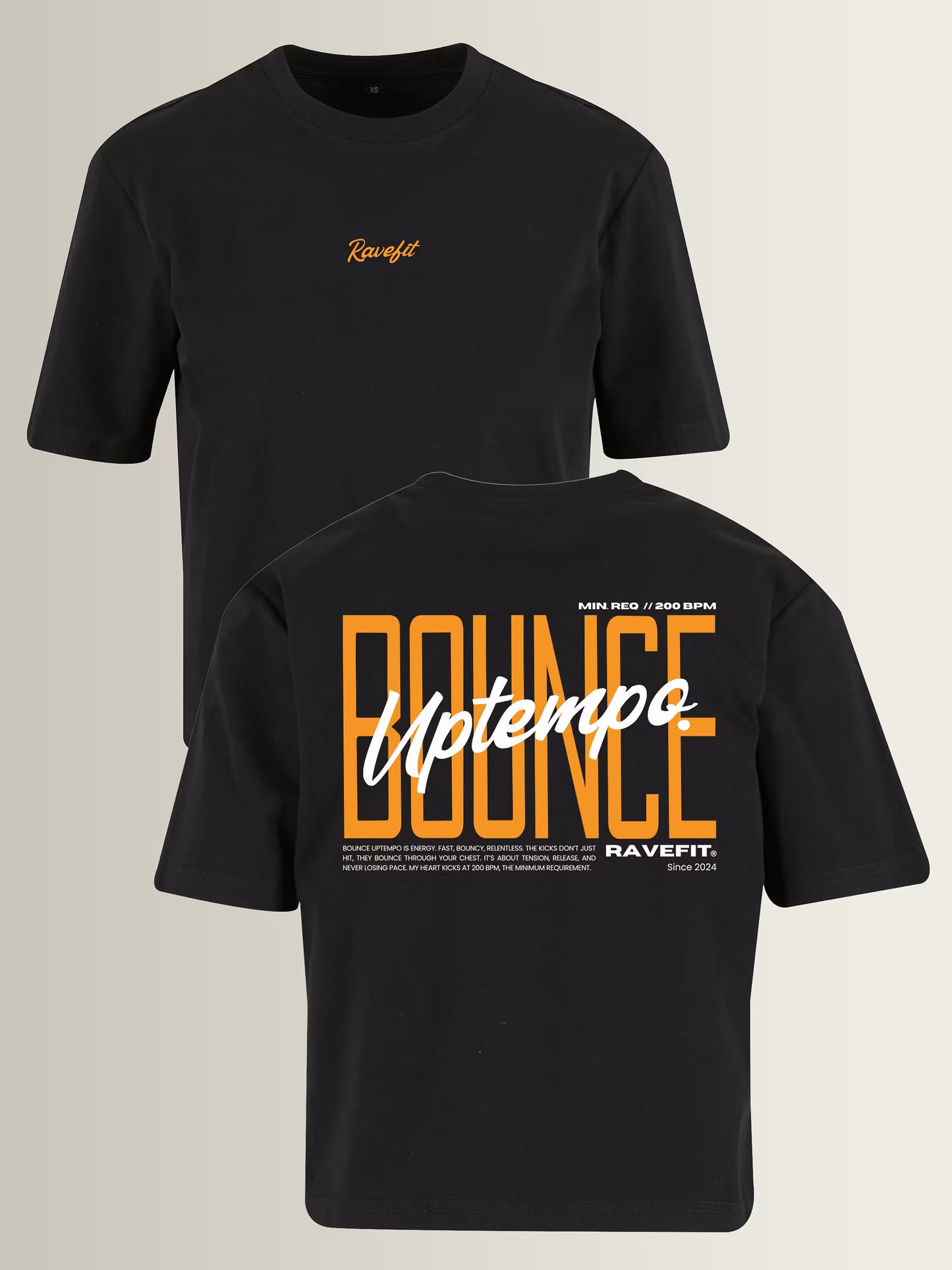 BOUNCE - Graphic Box T-Shirt Black - Women