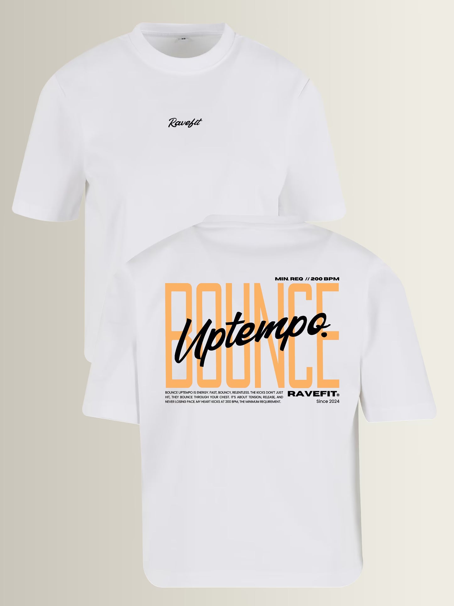 BOUNCE - Graphic Box T-Shirt White - Women