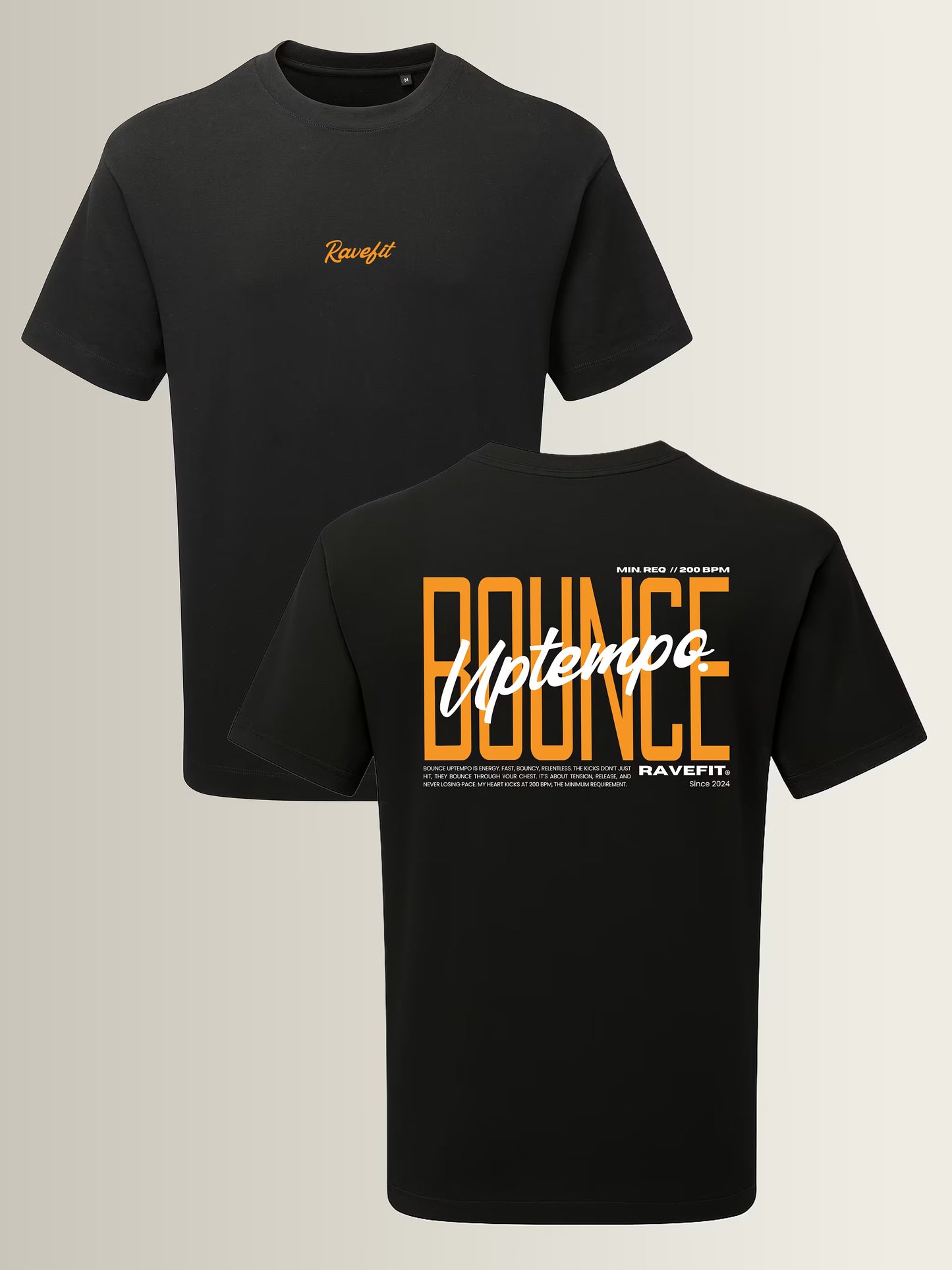 BOUNCE - Graphic Relaxed T-Shirt Black - Men