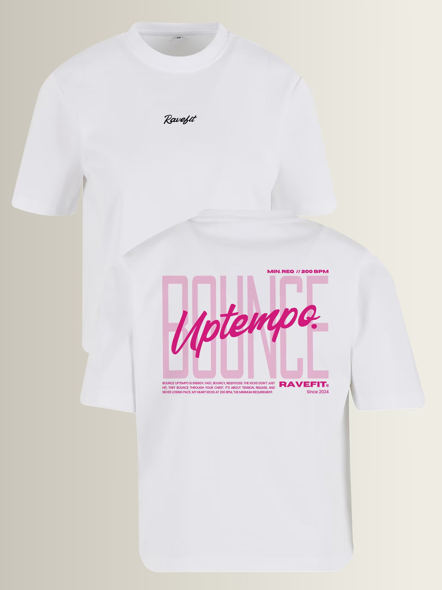 BOUNCE - Graphic Box T-Shirt White - Women