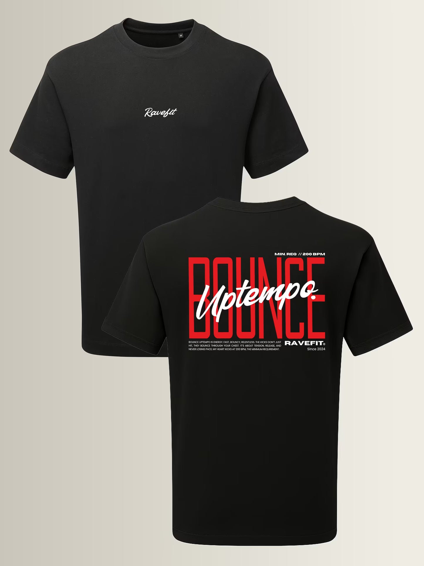 BOUNCE - Graphic T-Shirt Black - Men