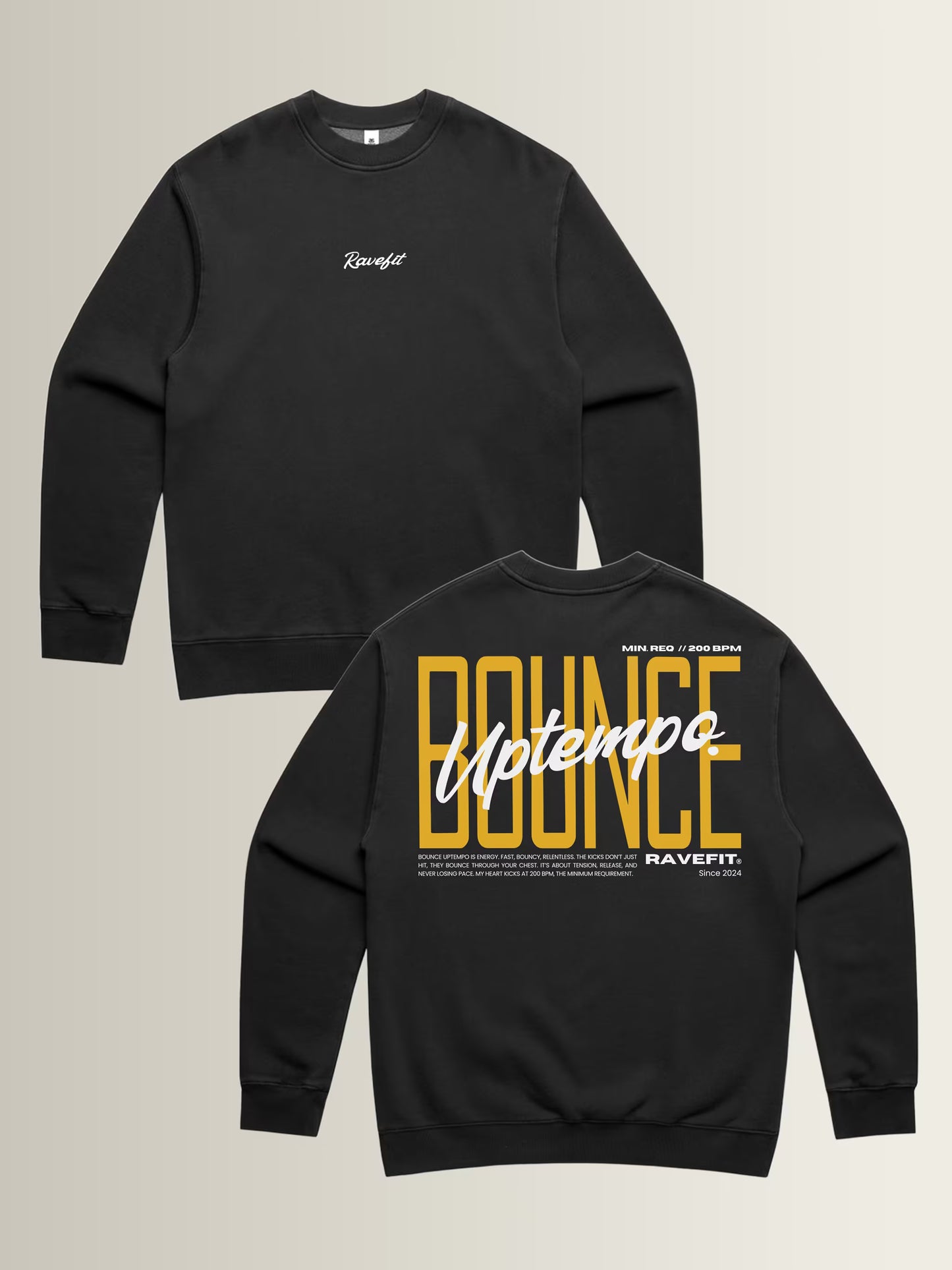 BOUNCE - Graphic Crew Black