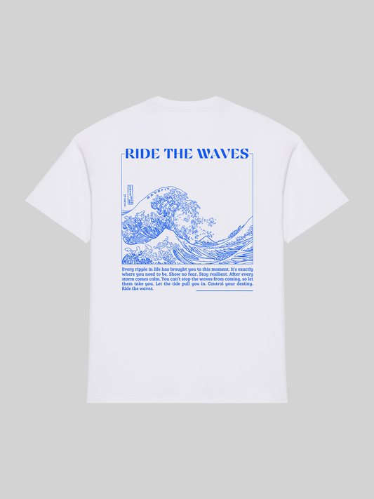 Ride The Waves - Oversized T-Shirt Heren