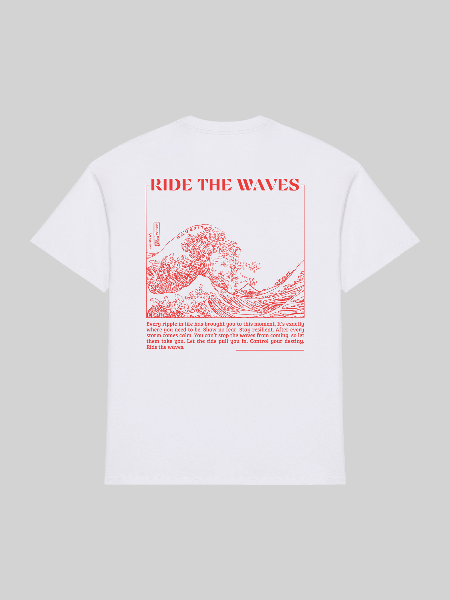 Ride The Waves - Oversized T-Shirt Heren