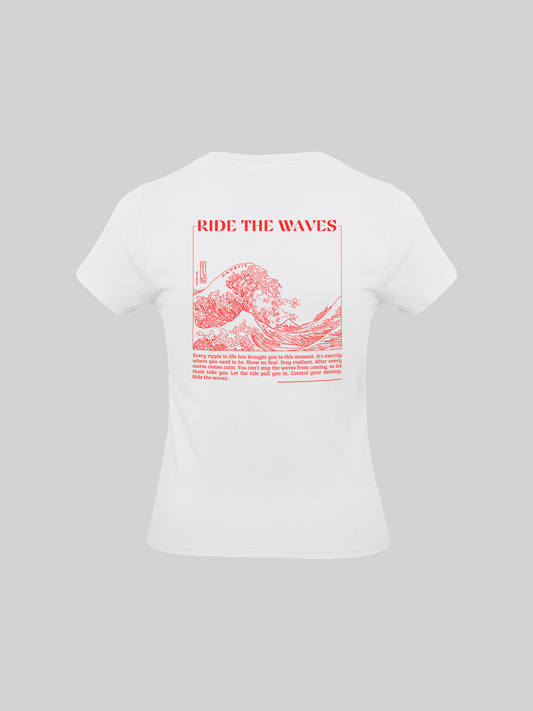 Ride The Waves – T-Shirt Dames