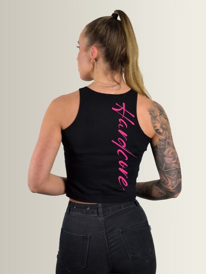 RAVEFIEND - Custom Sleeveless Crop Top Black