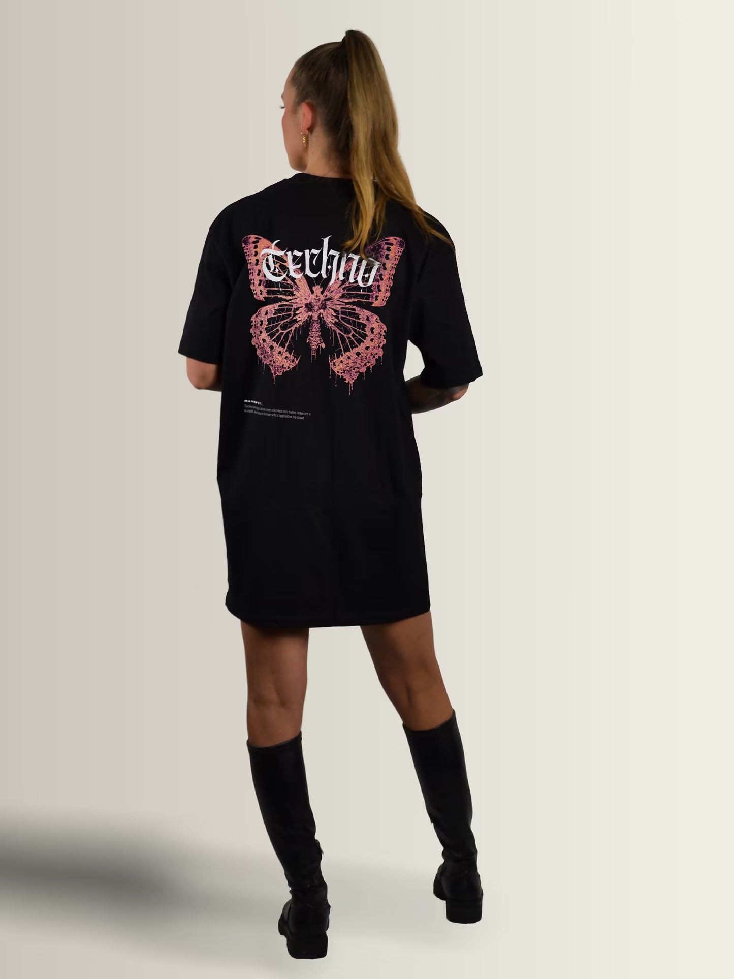 KLAPLONGEN - T-Shirt Dress Black