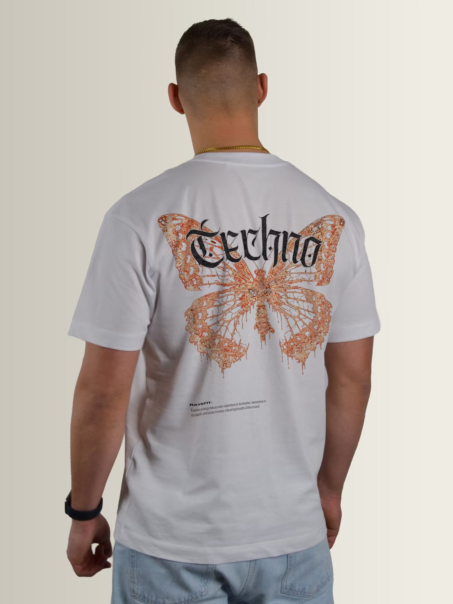 TECHNOMORPHO - Graphic Relaxed T-Shirt White - Men