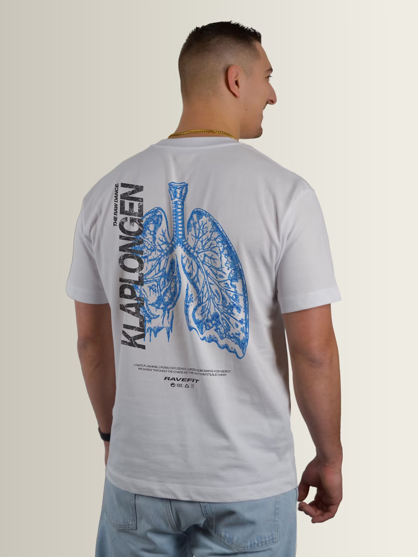 KLAPLONGEN - Relaxed T-Shirt White - Men