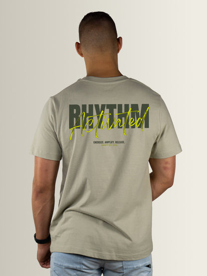 RHYTHM ACTIVATED - Relaxed T-Shirt Men Stone