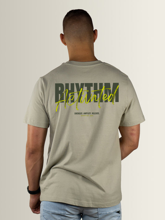 RHYTHM ACTIVATED - Relaxed T-Shirt Men Stone