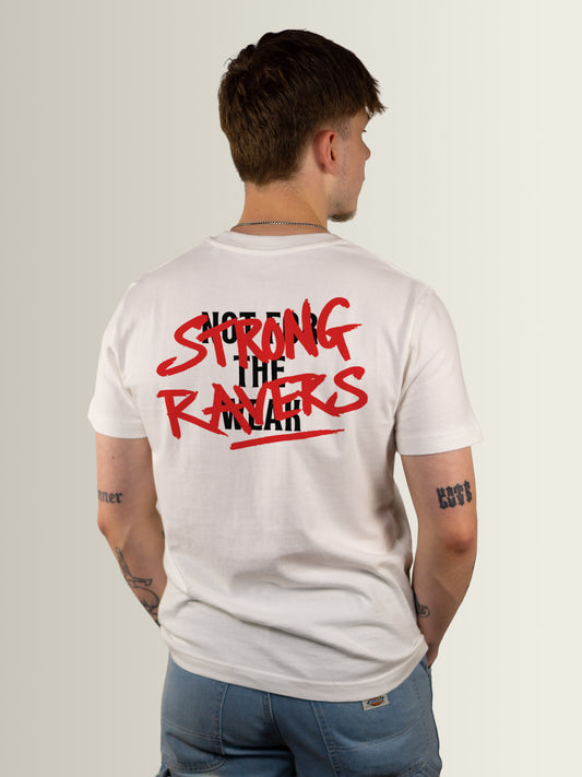 STRONG RAVERS - Relaxed T-Shirt Men Off White