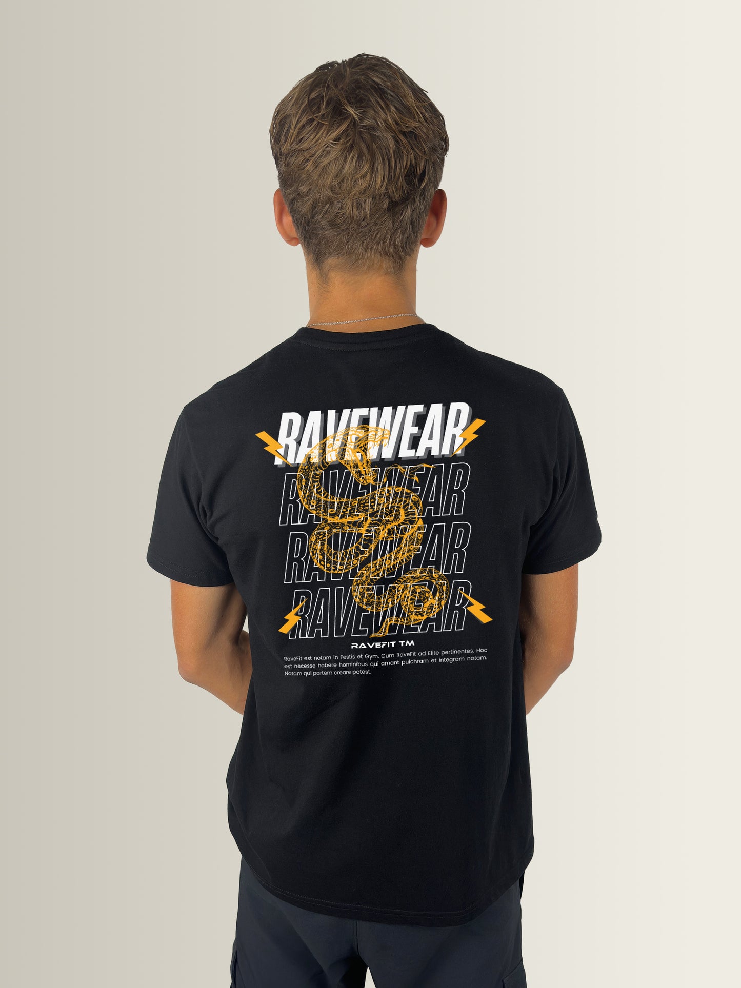 Ravewear Saffron Yellow – Regular T-Shirt Heren