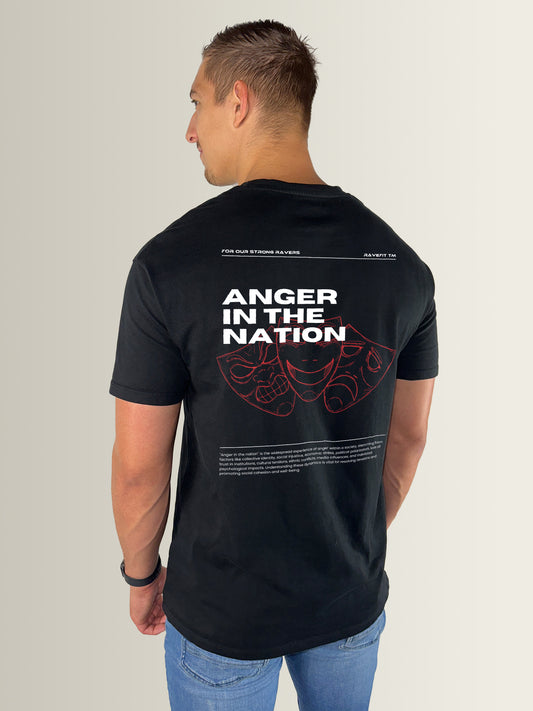 Anger In The Nation – Oversized T-Shirt Heren