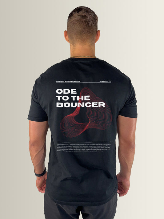 Ode To The Bouncer Ruby Red – Oversized T-Shirt Heren