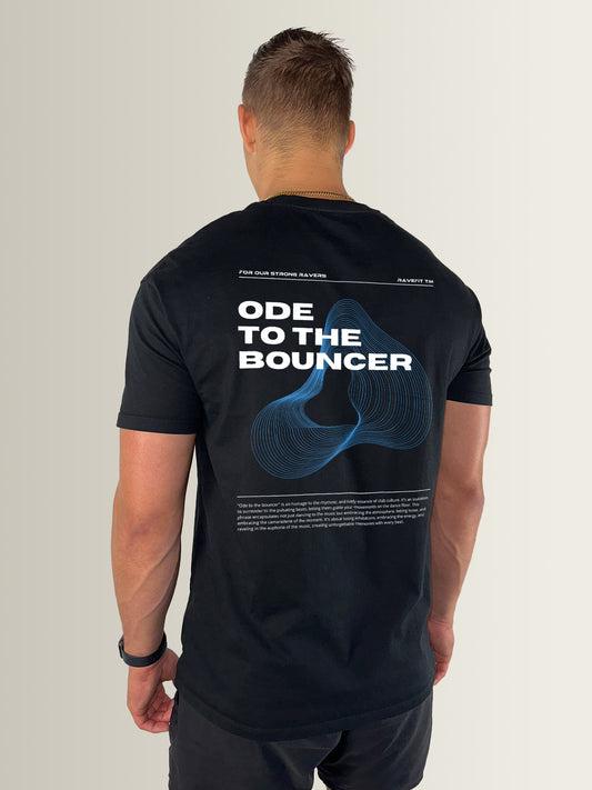 Ode To The Bouncer Sapphire Blue – Oversized T-Shirt Heren