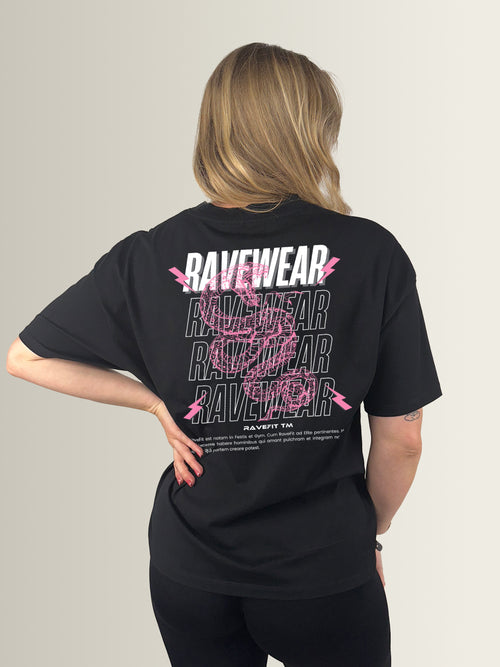 Ravewear Rosy Pink – Oversized T-Shirt Women