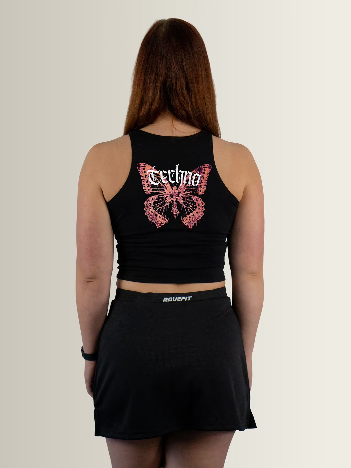 TECHNOMORPHO - Sleeveless Crop Top Black