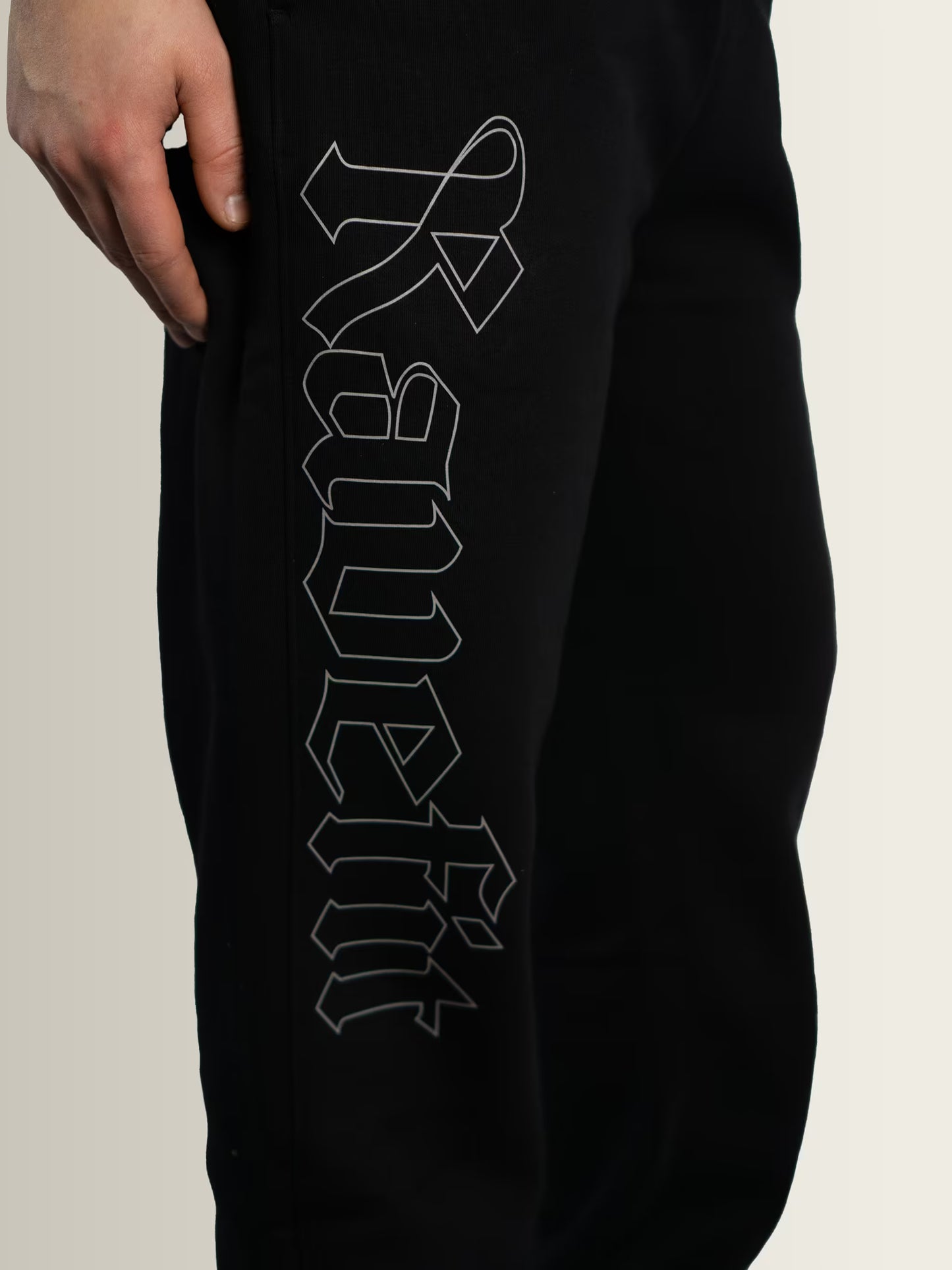 RaveFit® - Straight Leg Oversized Joggers Black