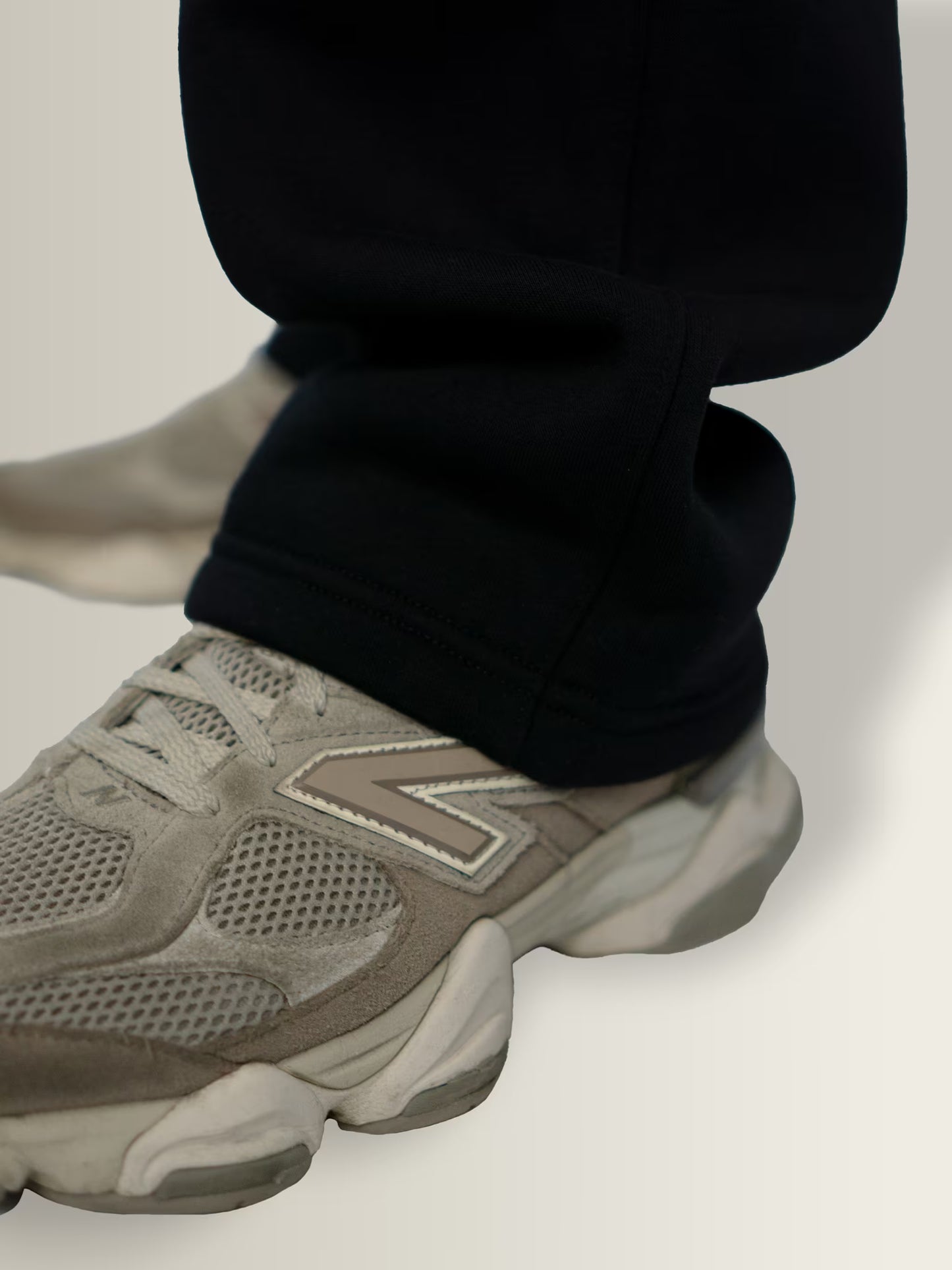 RaveFit® - Straight Leg Oversized Joggers Black