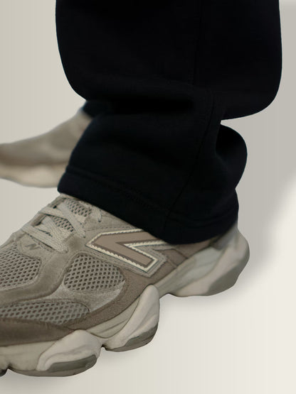 RaveFit® - Straight Leg Oversized Joggers Black