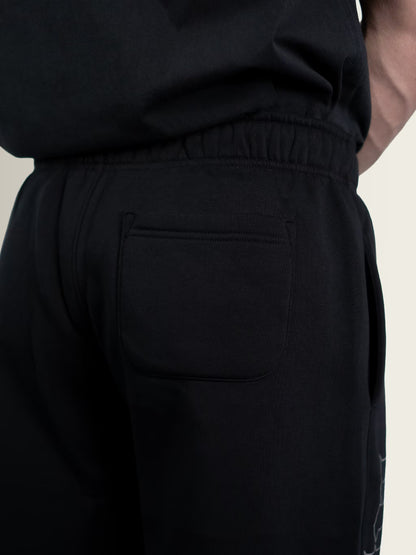 Bounce Uptempo - Straight Leg Oversized Joggers Black