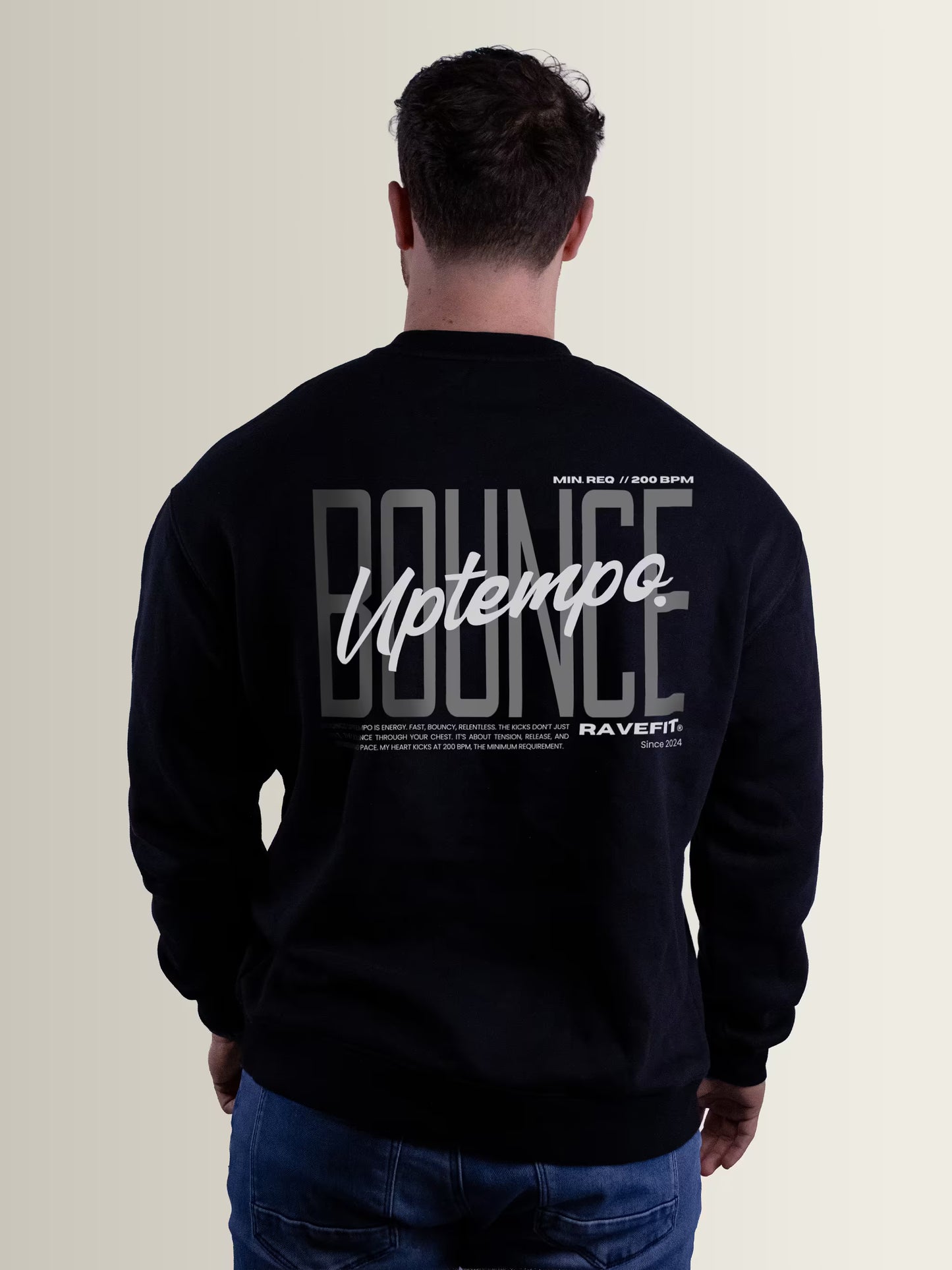 BOUNCE - Graphic Crew Black