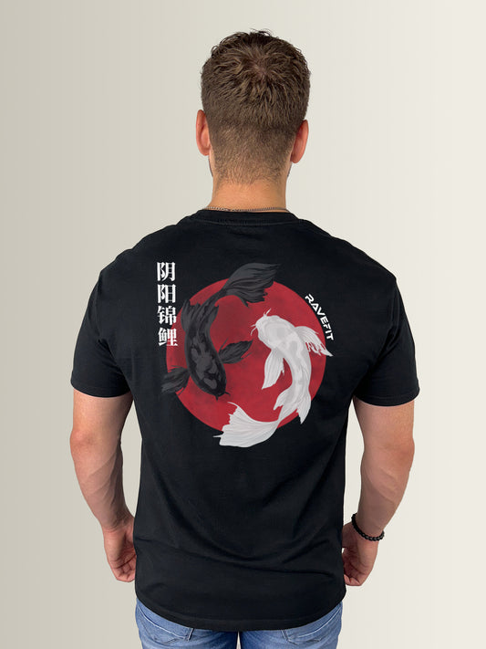 Yin-Yang Koi - Oversized T-Shirt Heren