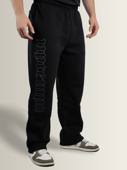 Bounce Uptempo - Straight Leg Oversized Joggers Black