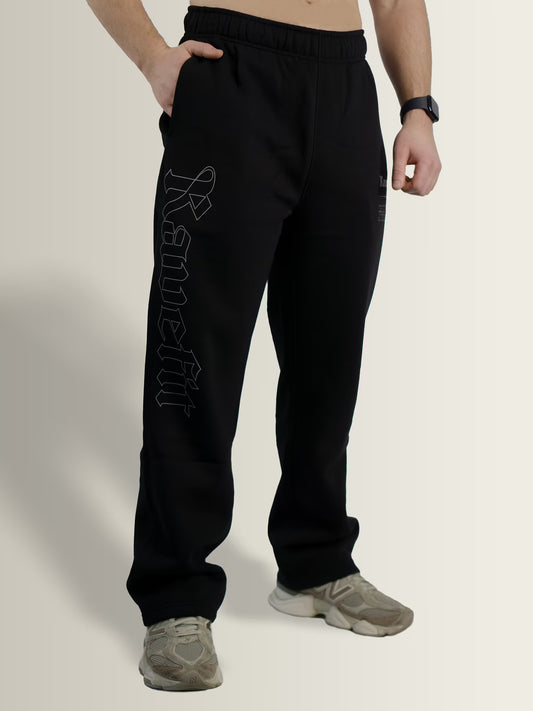 RaveFit® - Straight Leg Joggers Black