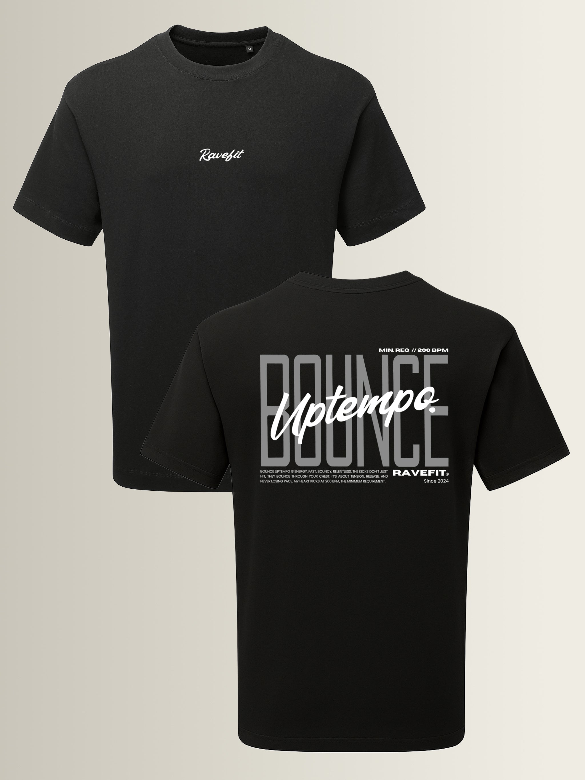 BOUNCE - Graphic T-Shirt Black - Men