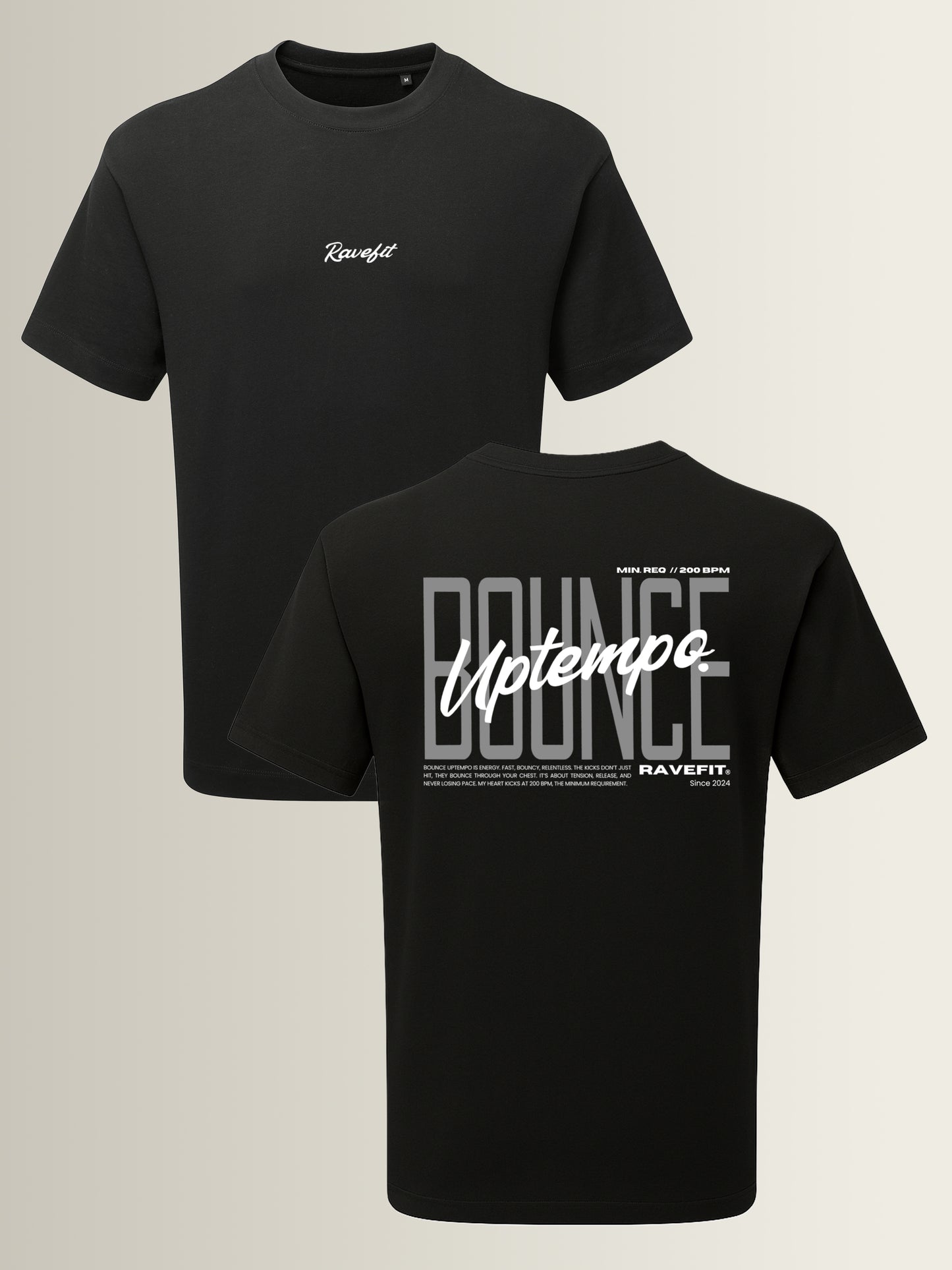 BOUNCE - Graphic T-Shirt Black - Men