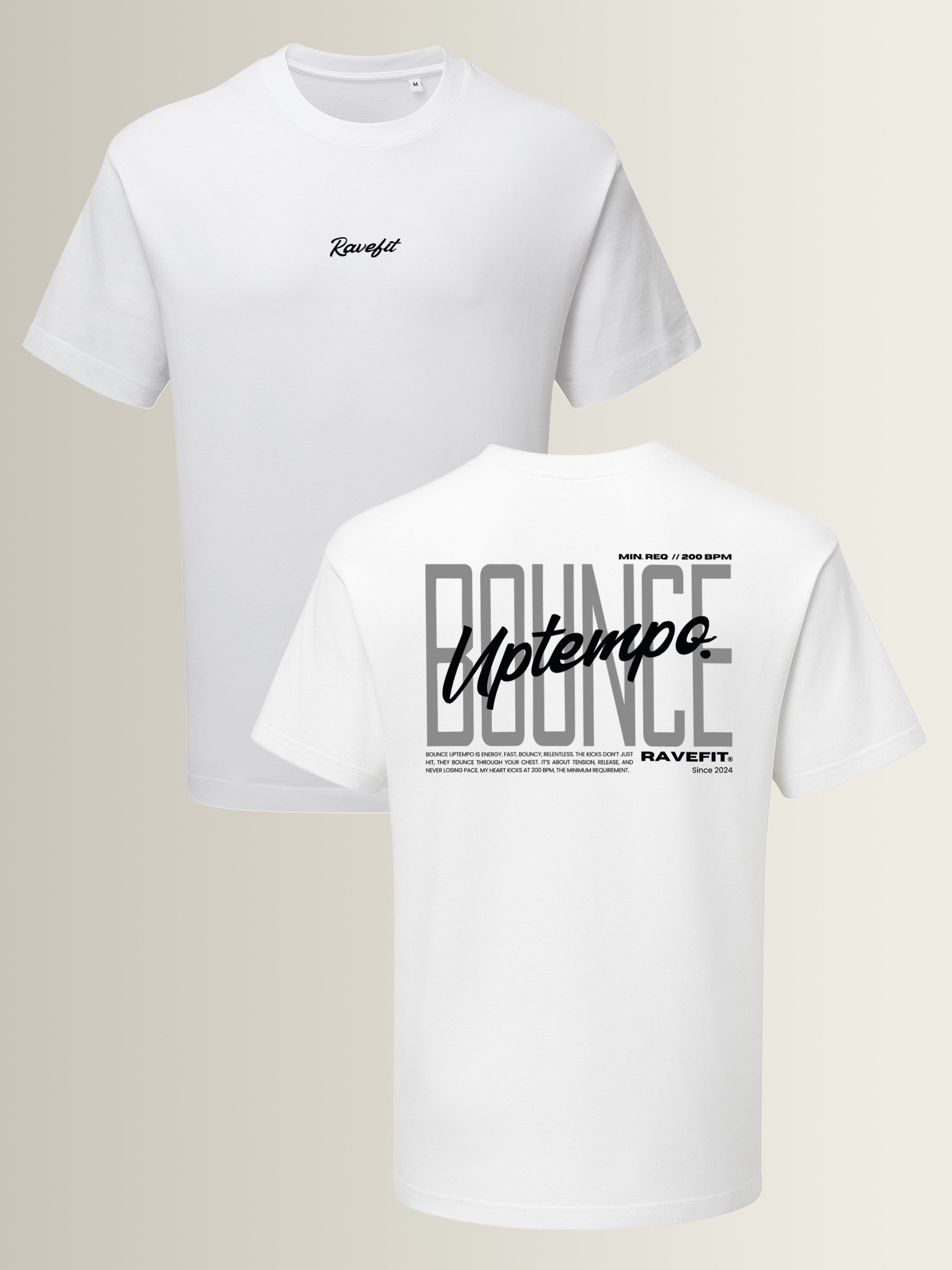 BOUNCE - Graphic T-Shirt White - Men