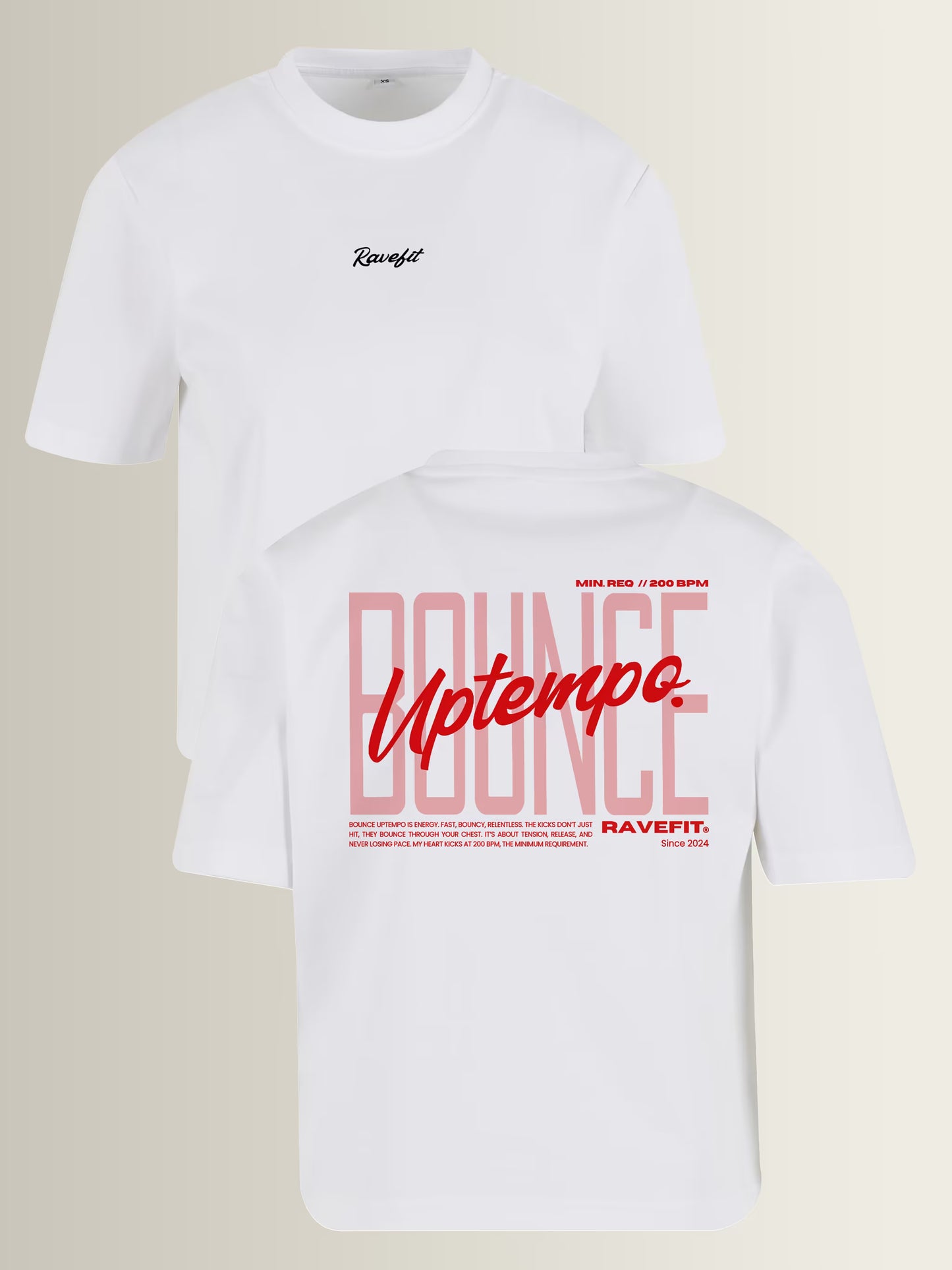 BOUNCE - Graphic Box T-Shirt White - Women