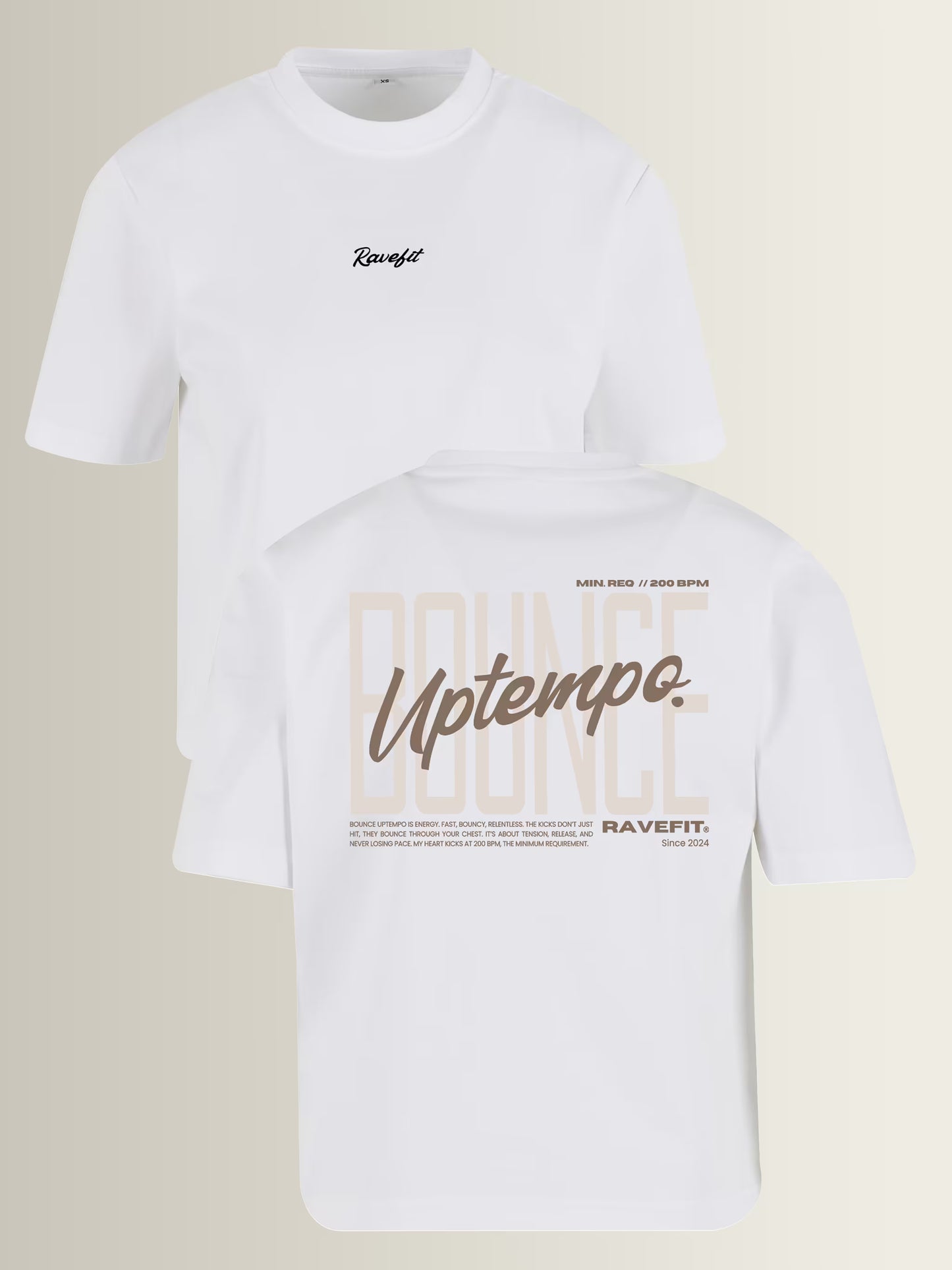 BOUNCE - Graphic Box T-Shirt White - Women