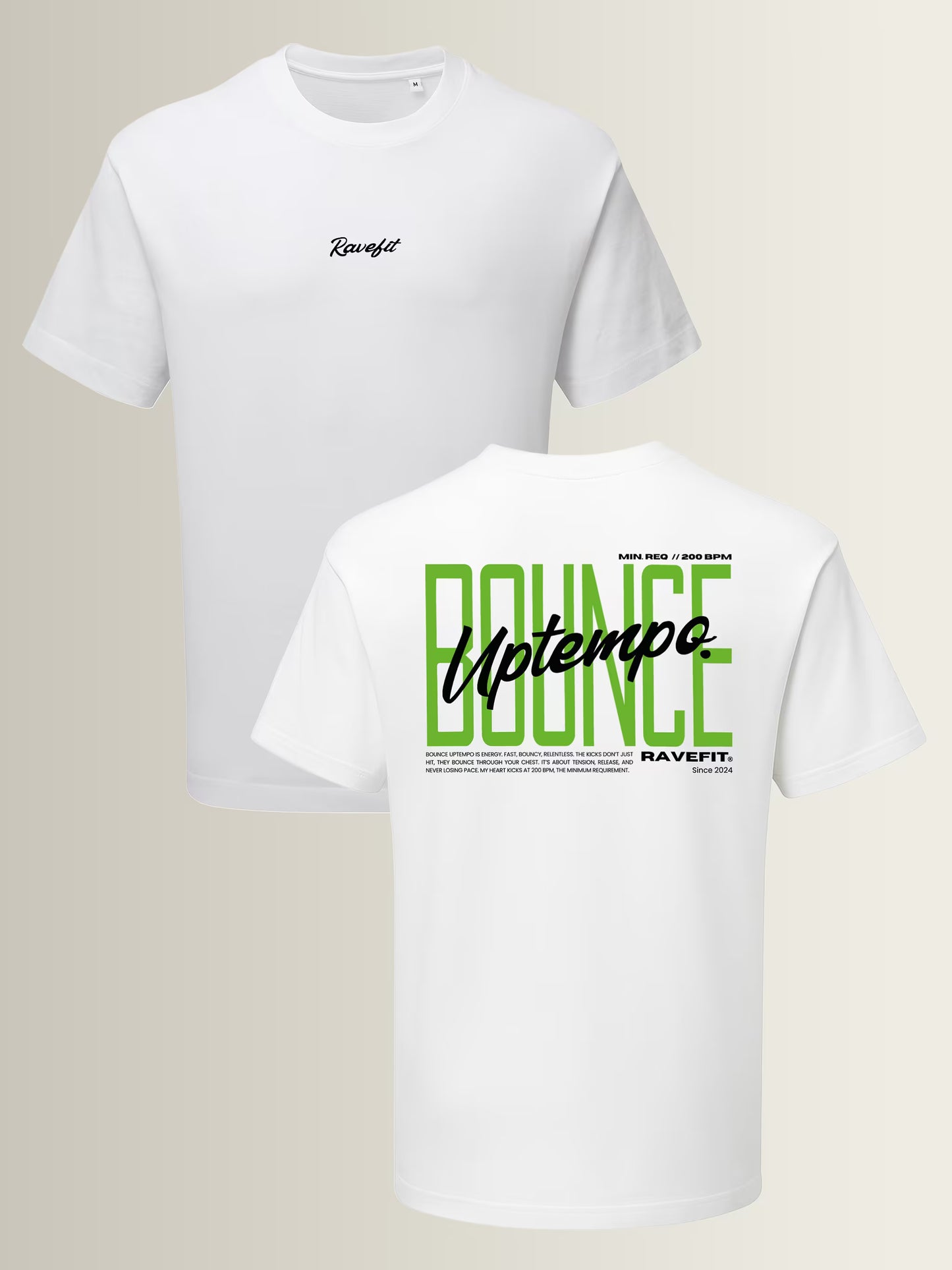 BOUNCE - Graphic T-Shirt White - Men