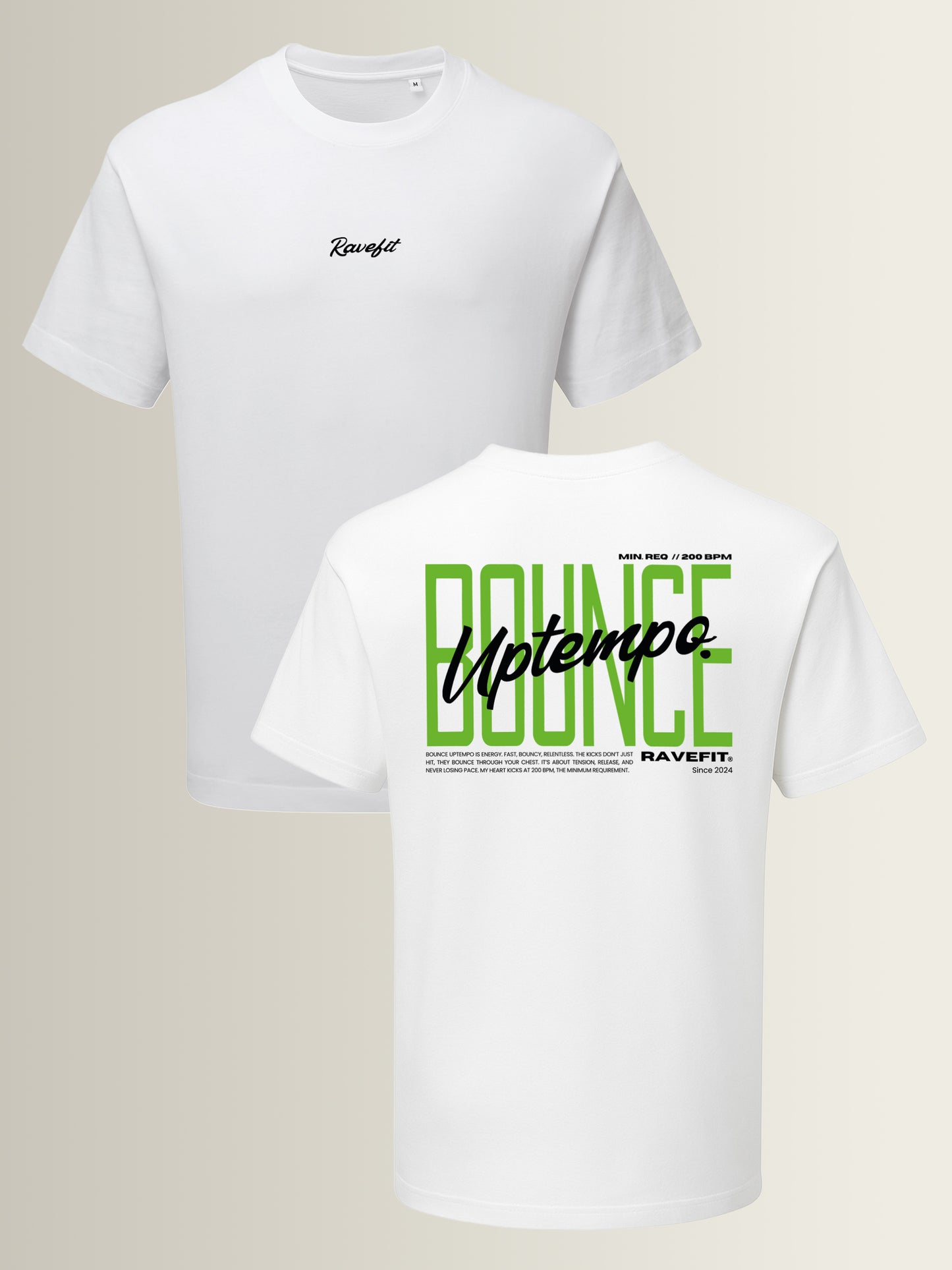 BOUNCE - Graphic T-Shirt White - Men