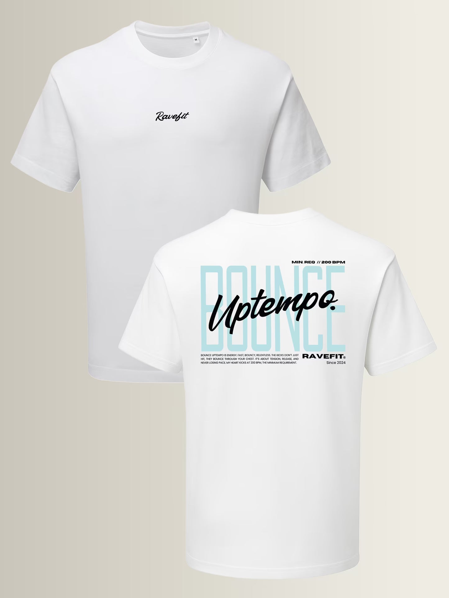 BOUNCE - Graphic T-Shirt White - Men