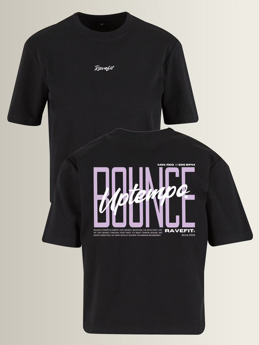 BOUNCE - Graphic Box T-Shirt Black - Women