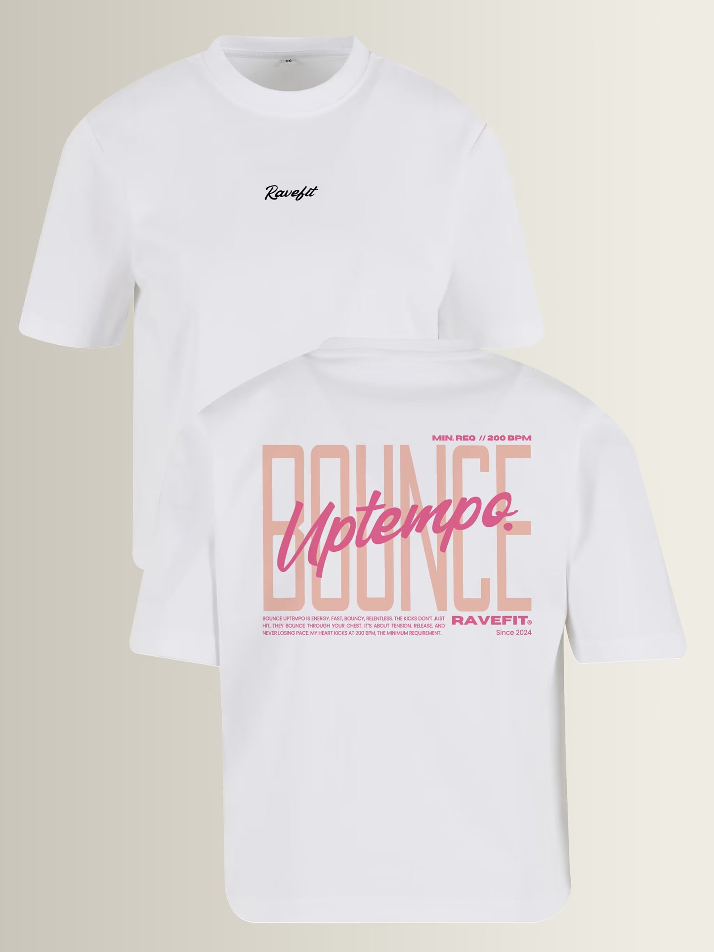 BOUNCE - Graphic Box T-Shirt White - Women