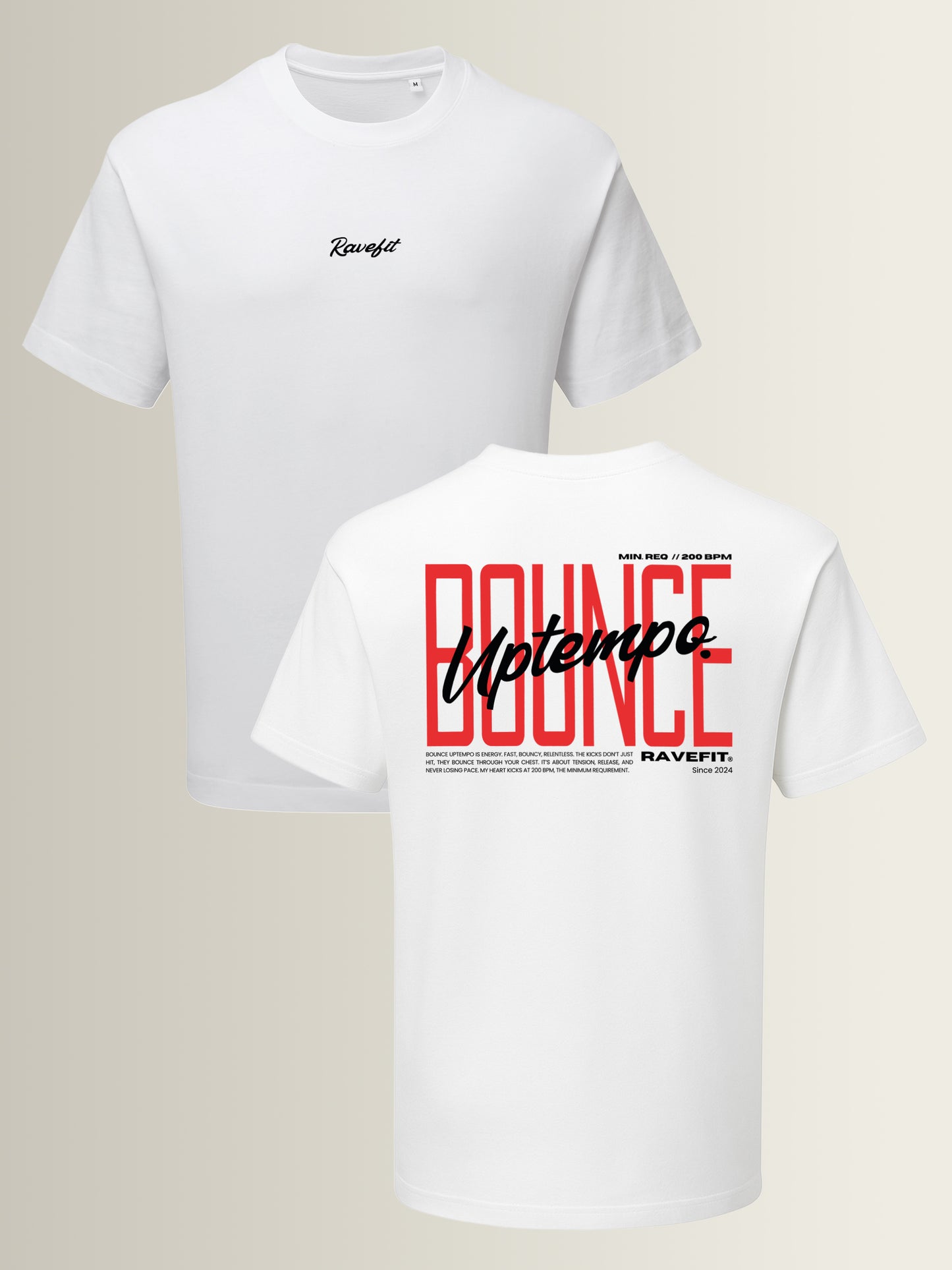 BOUNCE - Graphic T-Shirt White - Men