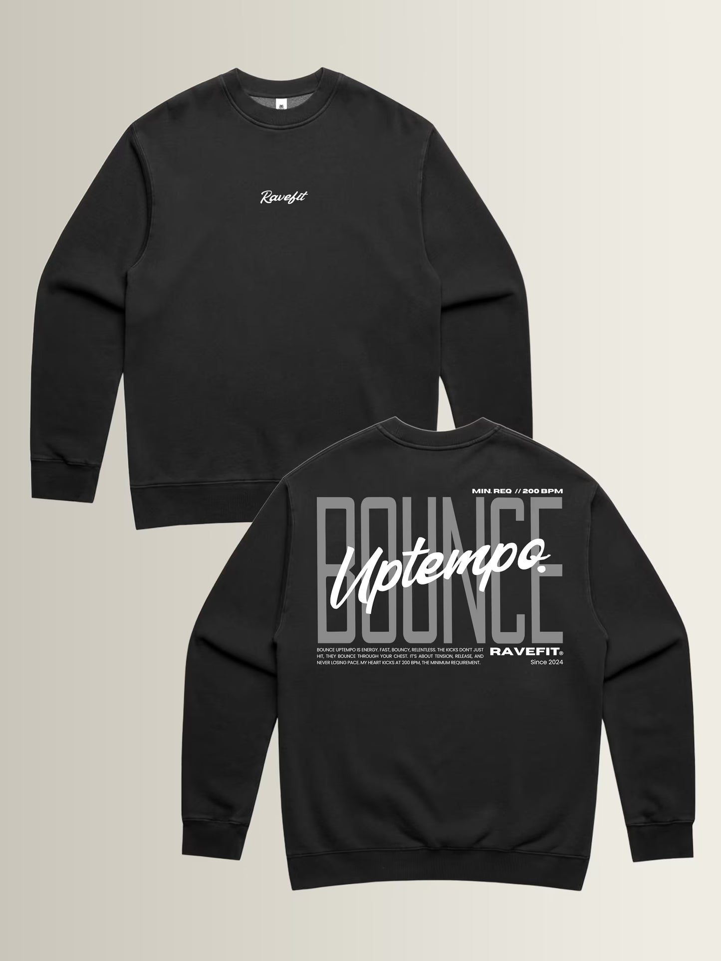BOUNCE - Graphic Crew Black