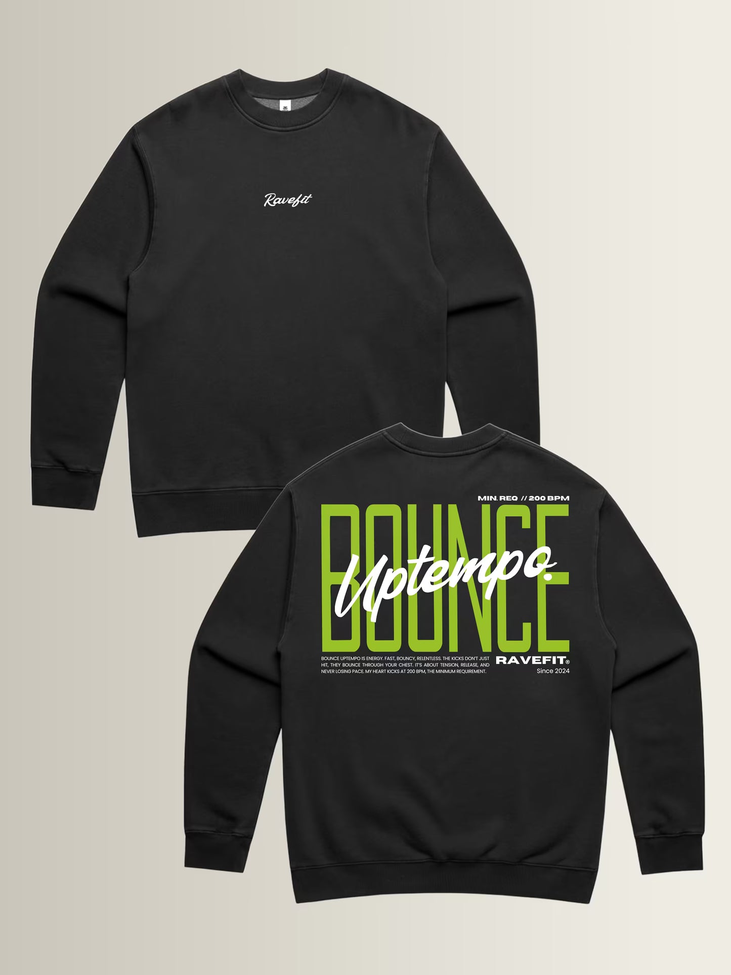 BOUNCE - Graphic Crew Black