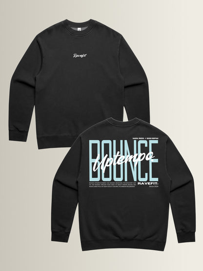 BOUNCE - Graphic Crew Neck Black
