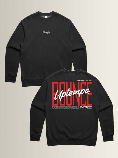 BOUNCE - Graphic Crew Neck Black
