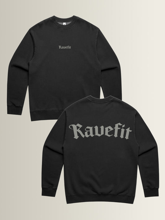 RaveFit® - Crew Neck Black