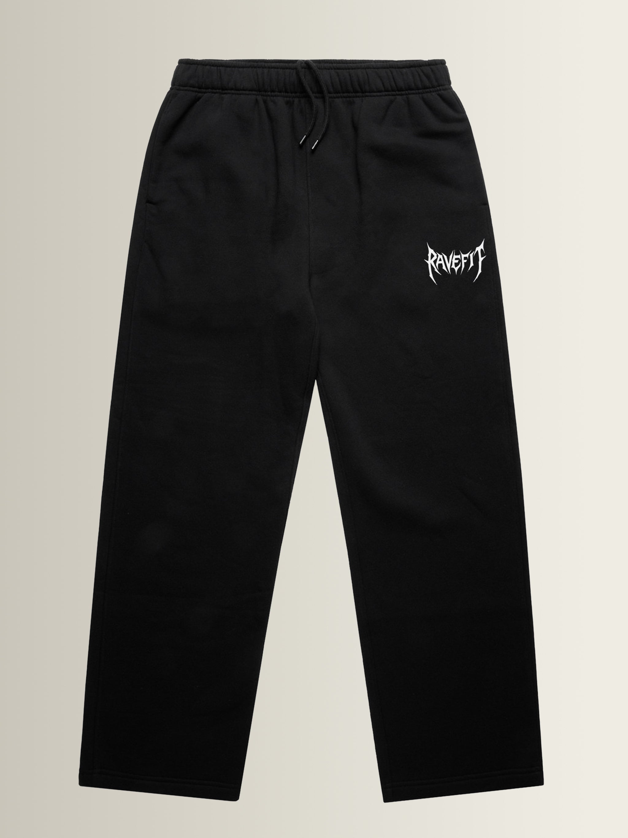 RAVESIGIL - Straight Leg Joggers Black